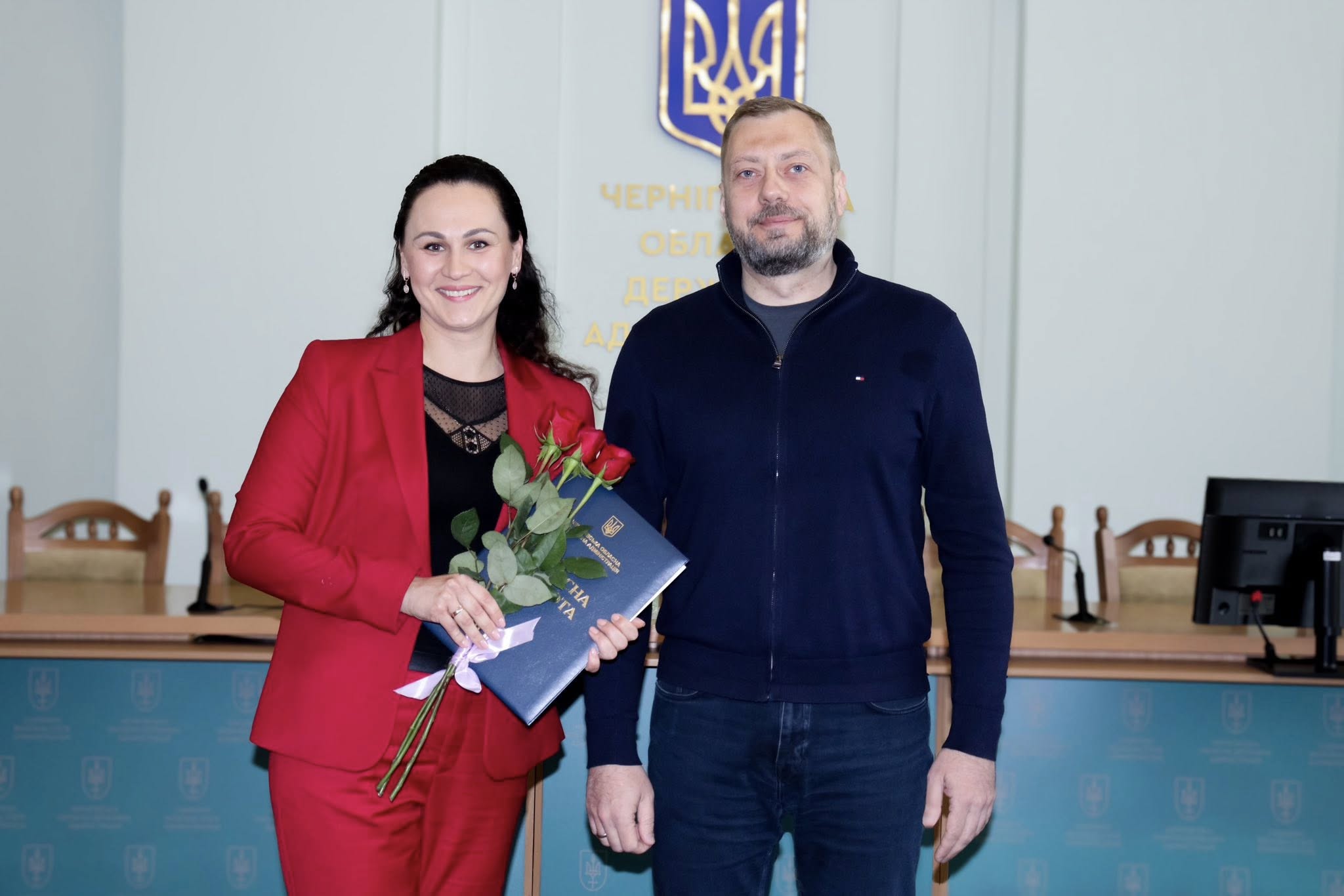 Вітаємо Ольгу Попело з нагородженням Почесною грамотою Чернігівської обласної державної адміністрації